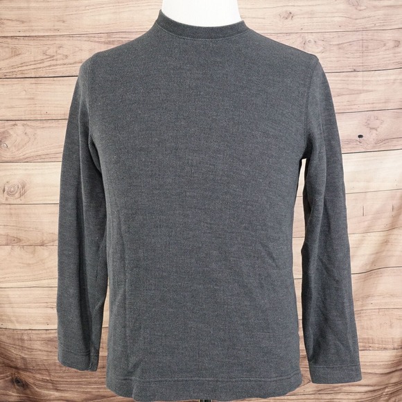 GAP GREY LONG SLEEVE CREW NECK SWEATER MENS SIZE XS - Picture 3 of 6